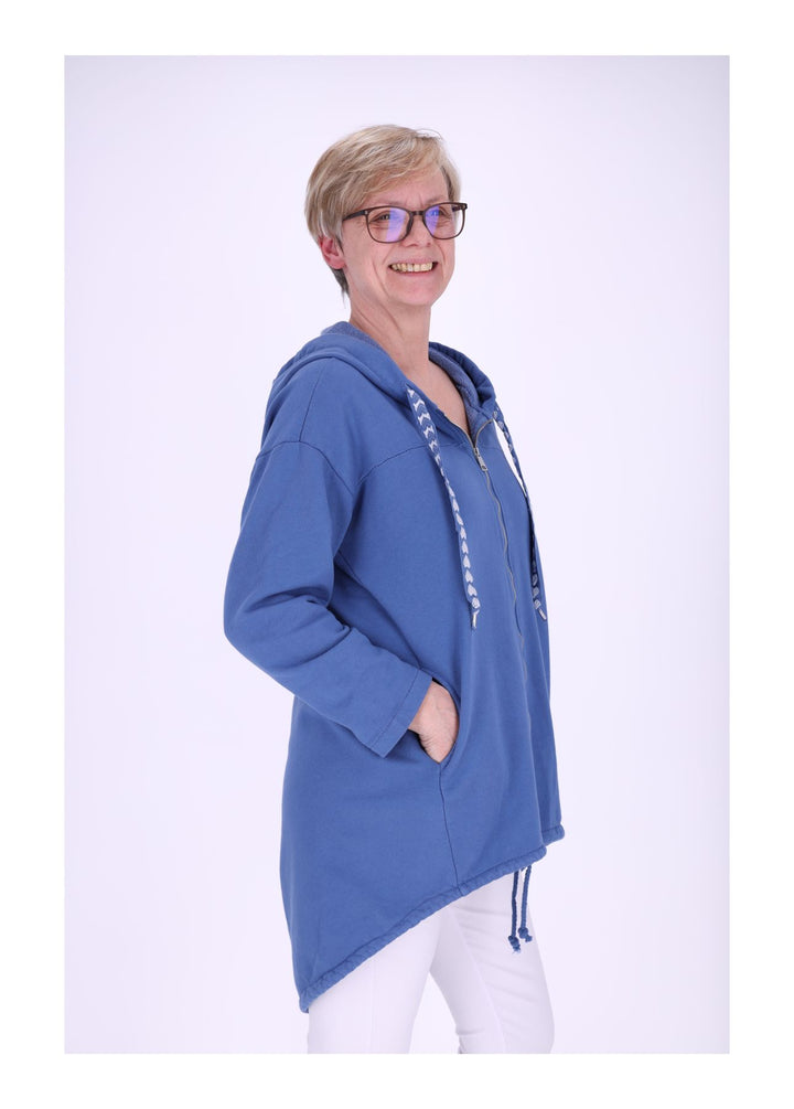 Damen Sweatjacke Lang
