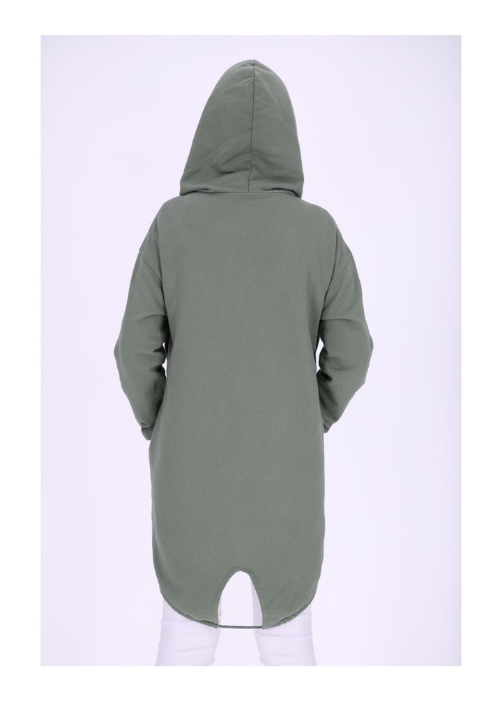 Damen Sweatjacke Lang