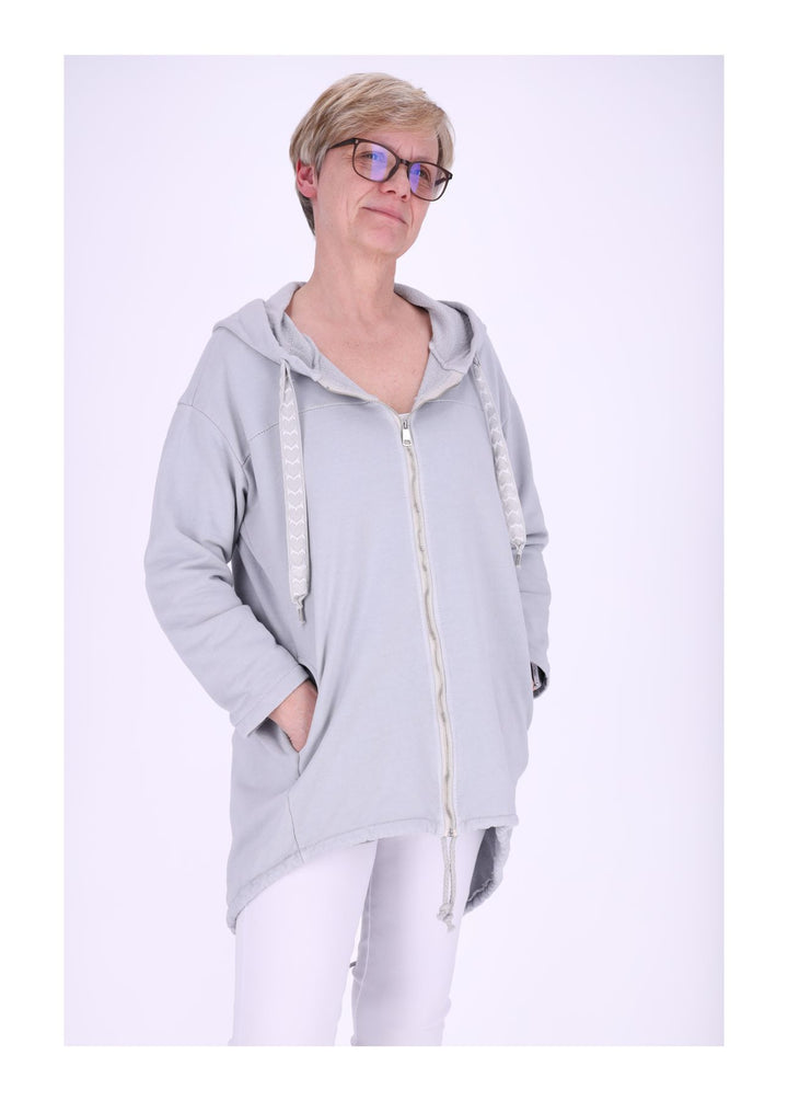 Damen Sweatjacke Lang