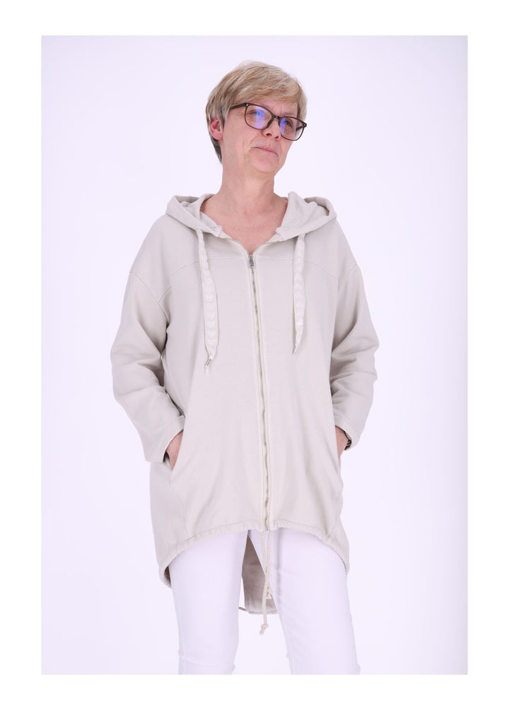 Damen Sweatjacke Lang