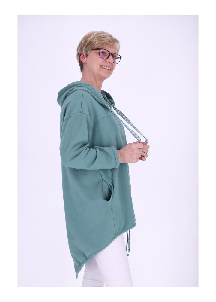 Damen Sweatjacke Lang