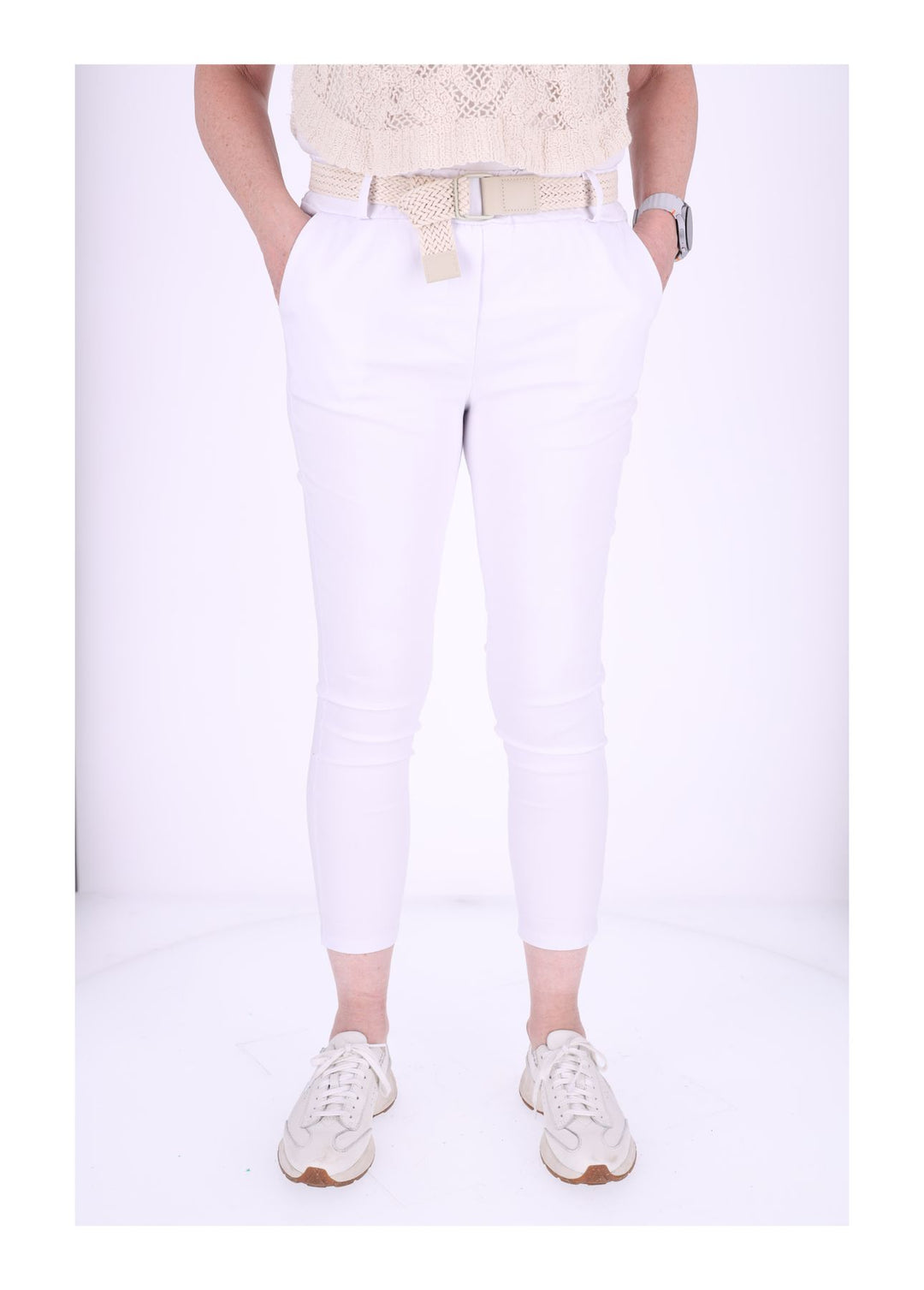 Damen Hose mit Gürtel