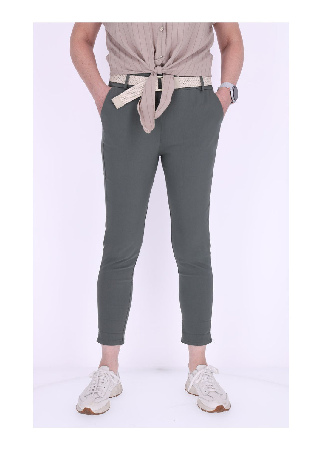 Splash of Color Damen Hose mit Gürtel