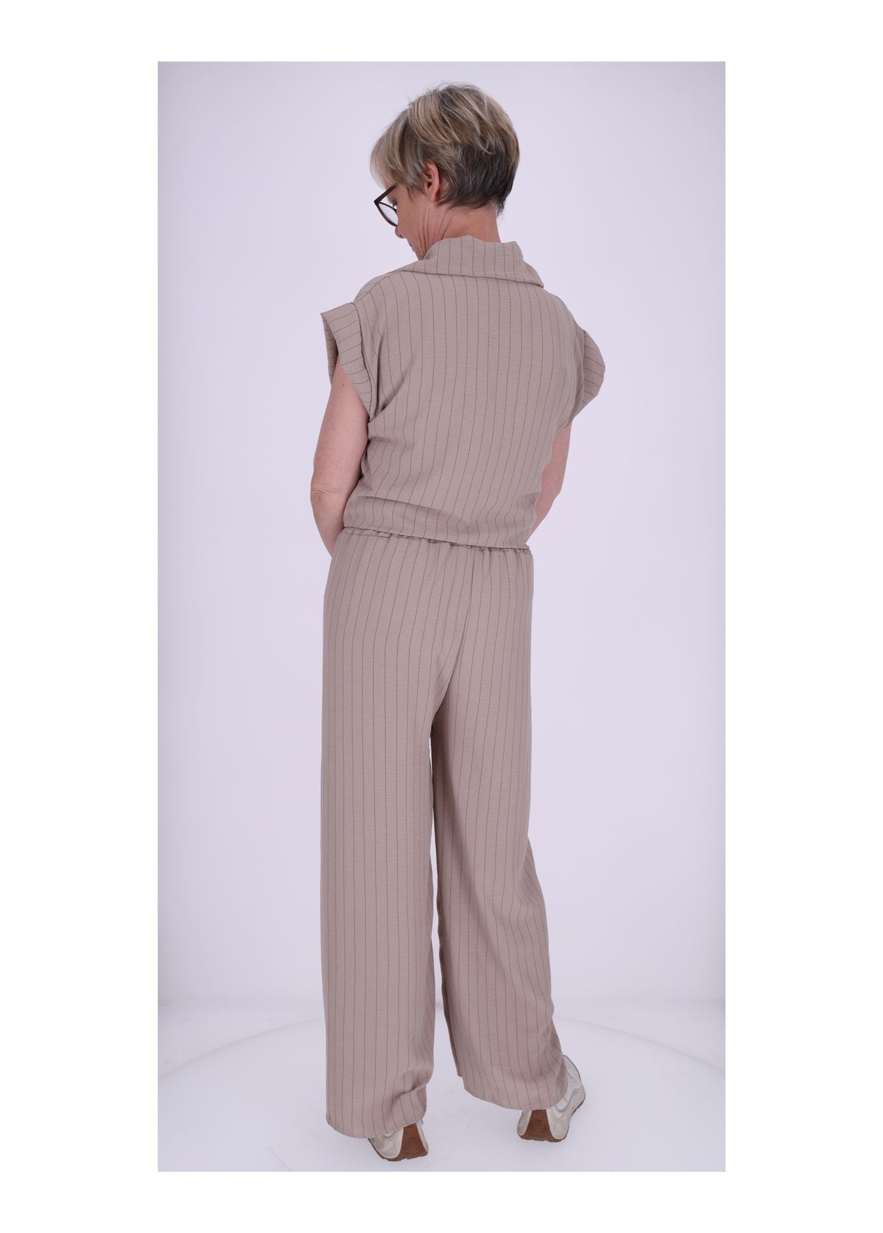 Damen Hose Sommerqualität Nadelstreifen