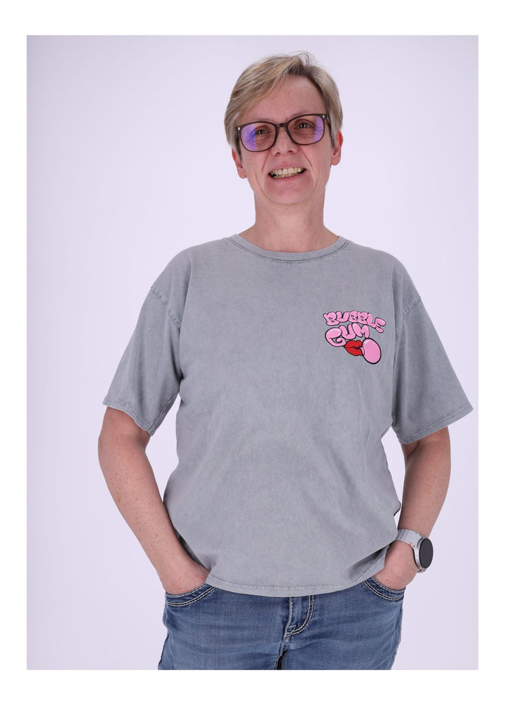 Splash of Color Damen T-Shirt Bubble-Print