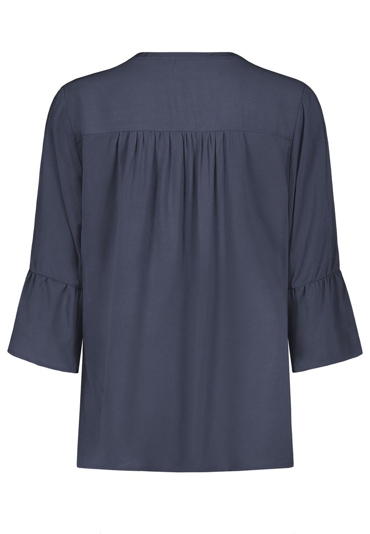 Damen DOB Bluse, 3/4 Ärmel mit Volant,