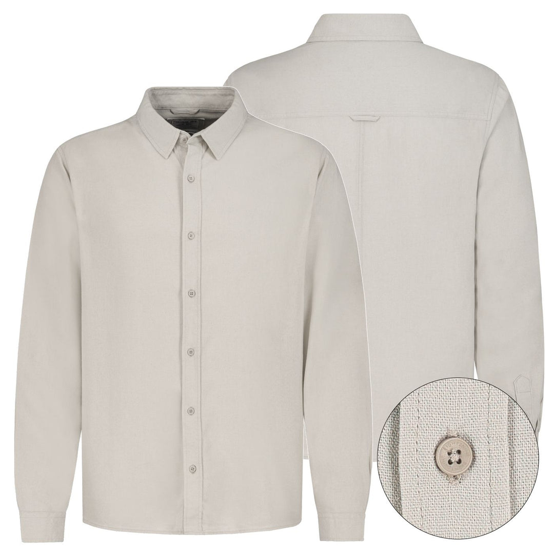 Herren Hemd, langarm, Teilungsnaht im RT,