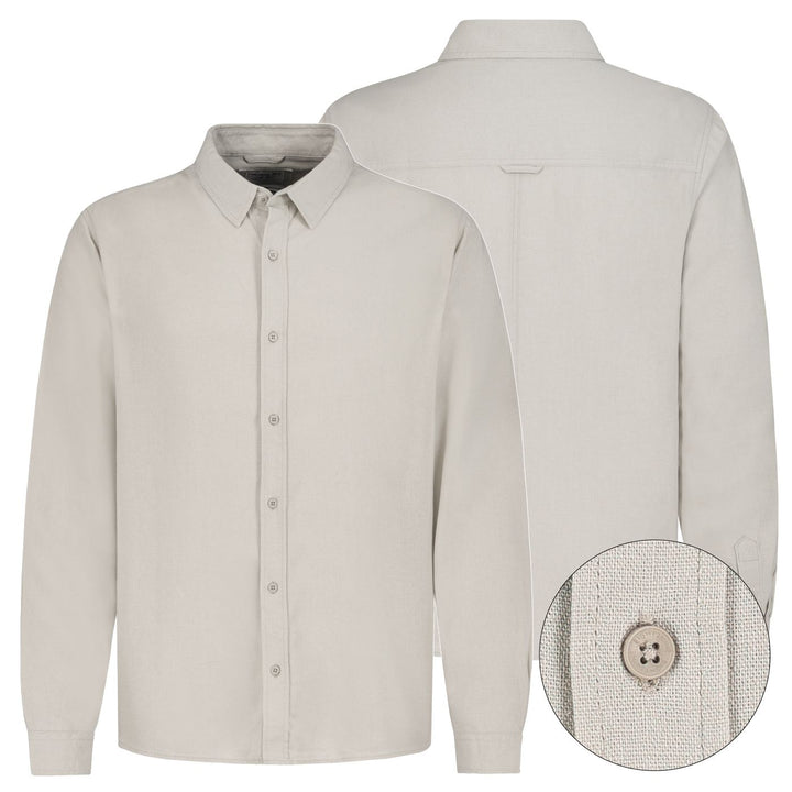 Herren Hemd, langarm, Teilungsnaht im RT,