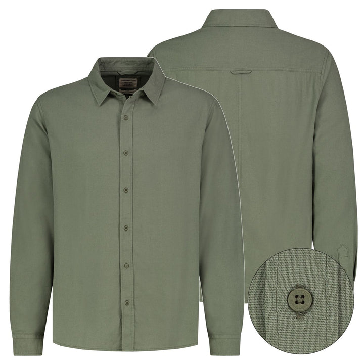 Herren Hemd, langarm, Teilungsnaht im RT,