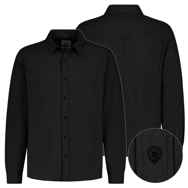 Herren Hemd, langarm, Teilungsnaht im RT,