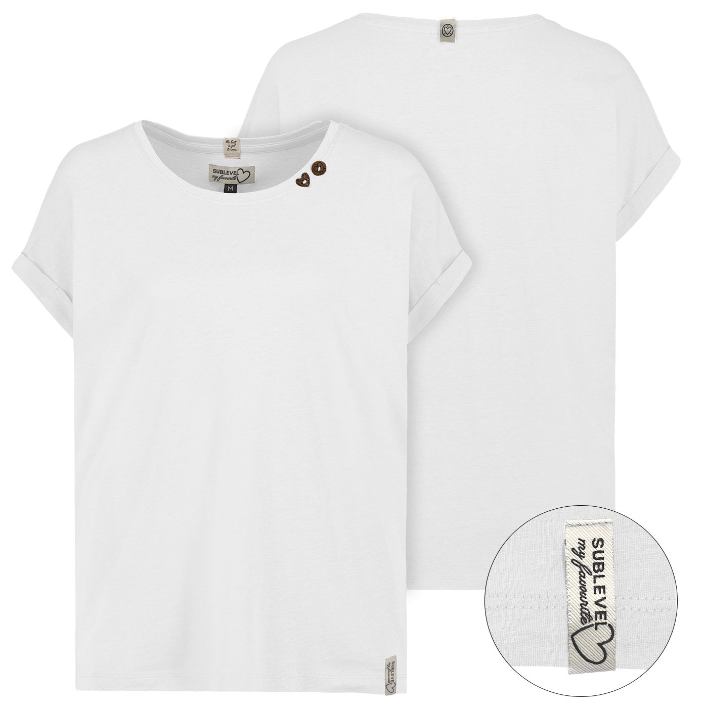 Damen DOB Shirt, weit, Rundhals mit Blend