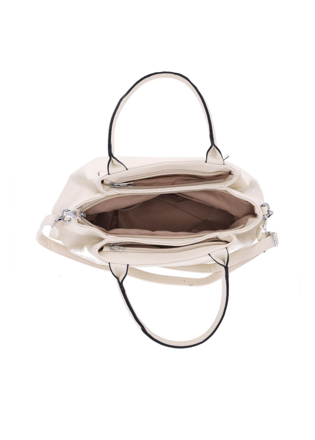 Tasche mit Trageriemen und Außenklapptasche