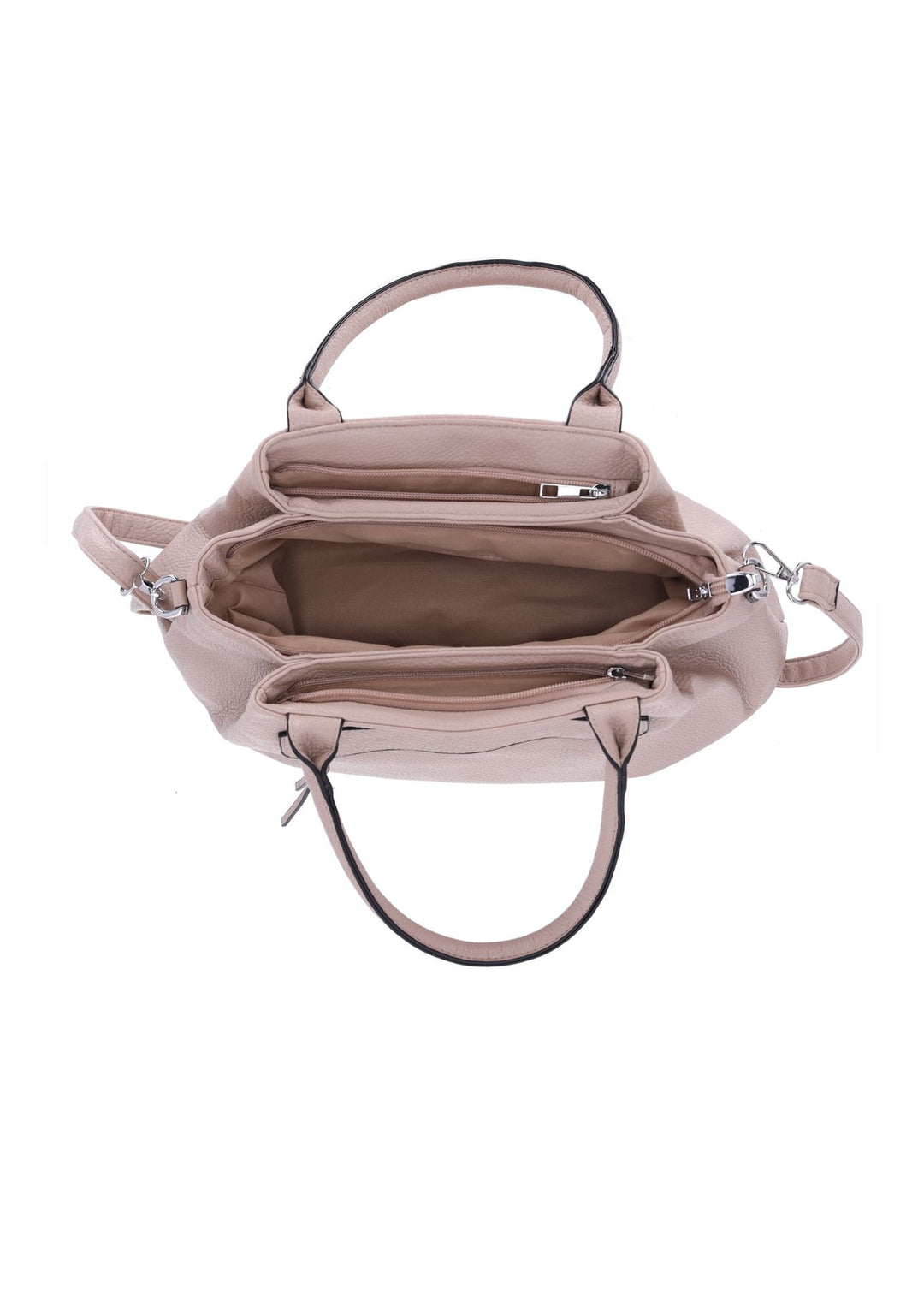 Tasche mit Trageriemen und Außenklapptasche