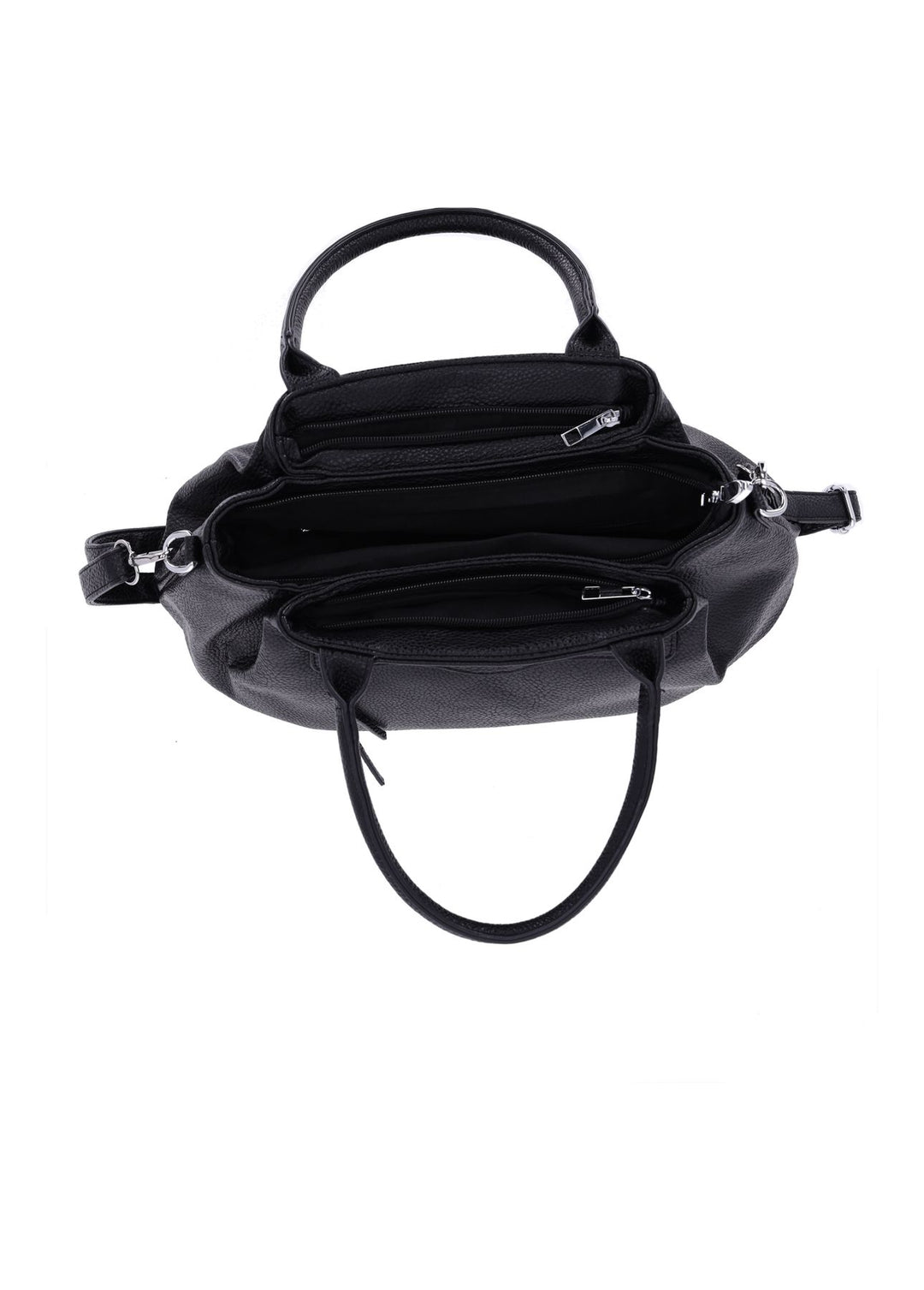 Tasche mit Trageriemen und Außenklapptasche