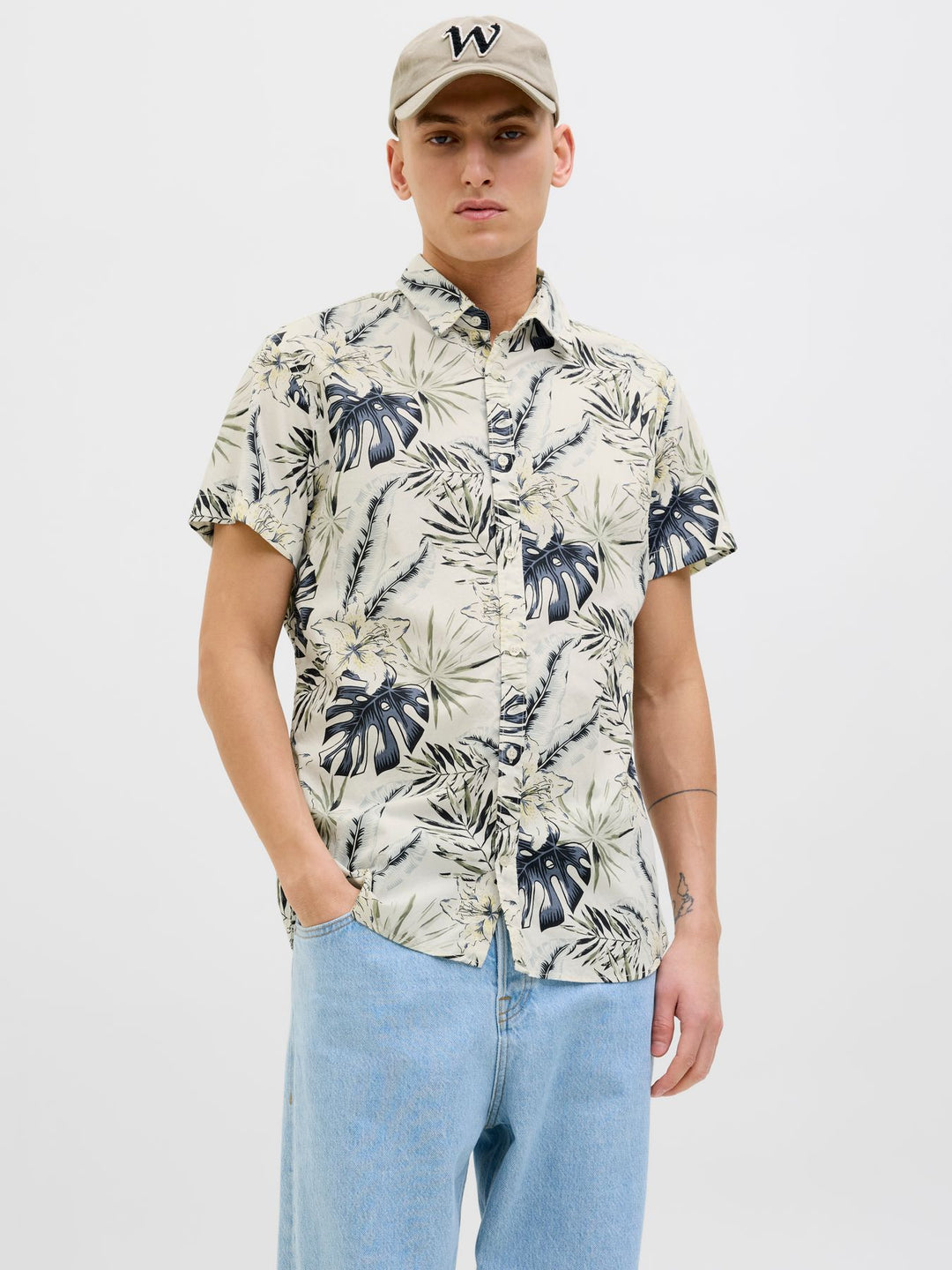 Herren JJHAWAII AOP SHIRT SS