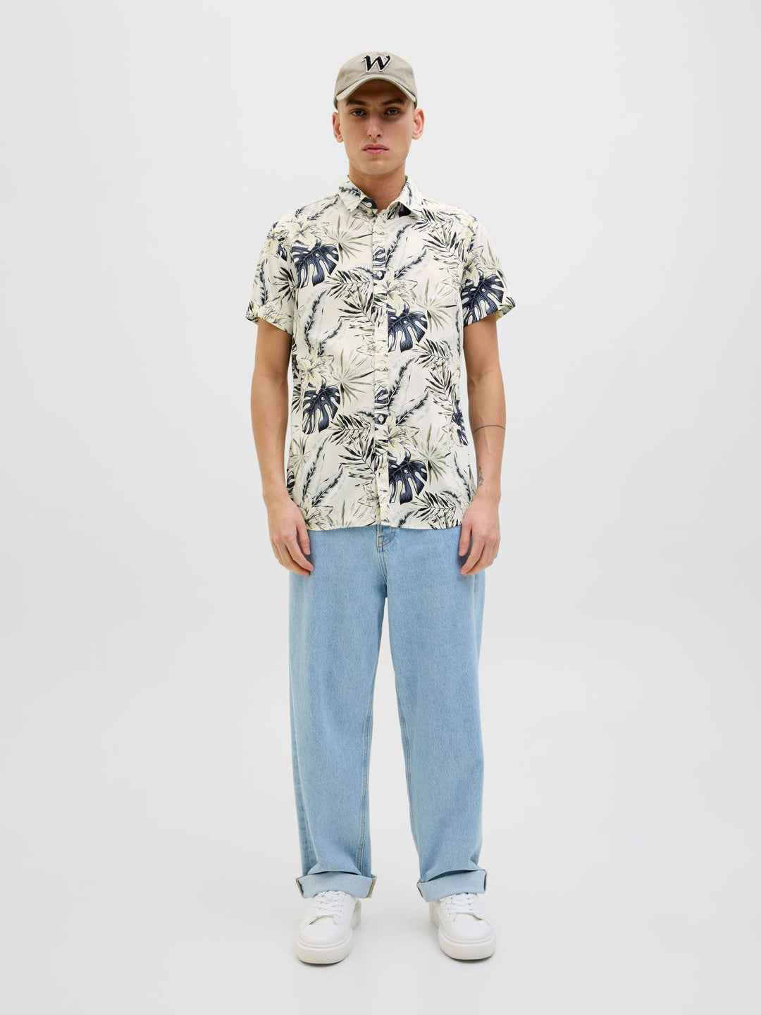 Herren JJHAWAII AOP SHIRT SS