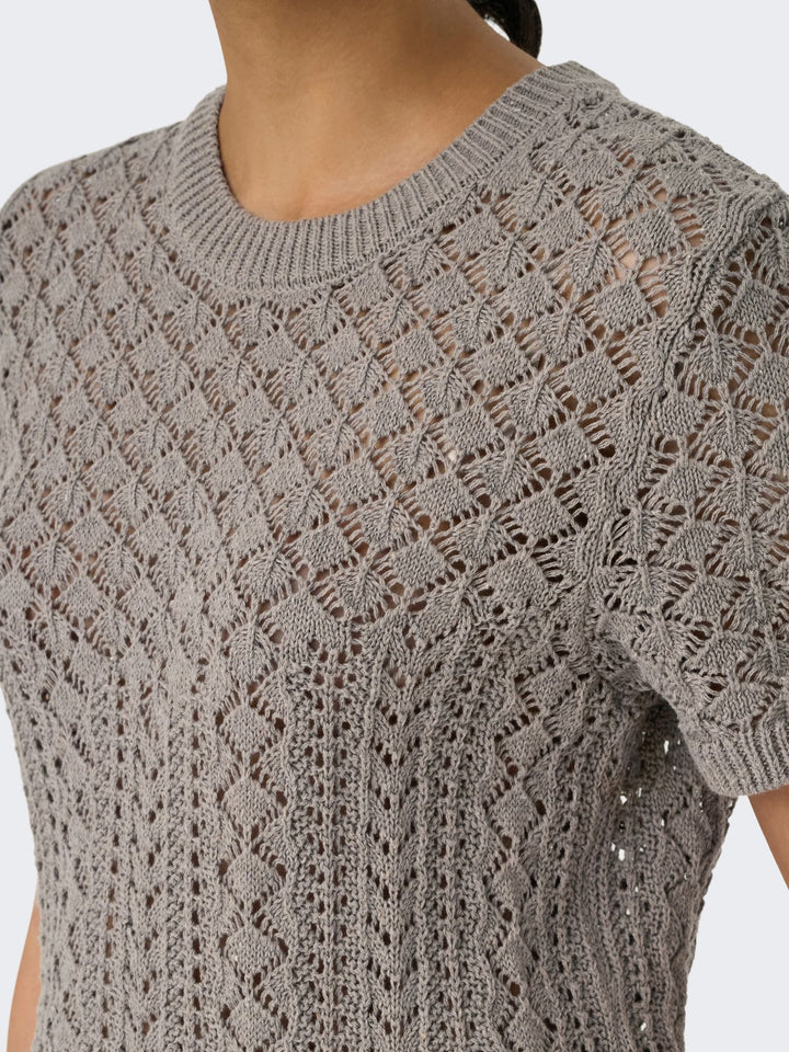 Damen ONLSAGA LIFE SS O-NECK CC KNT Fungi