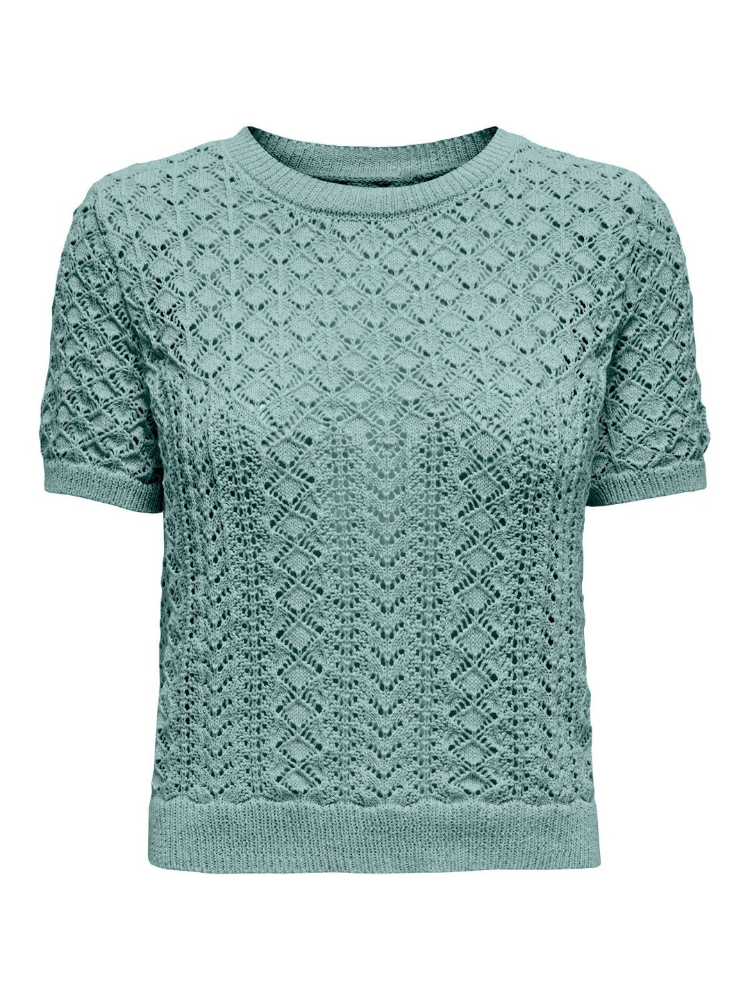 Damen ONLSAGA LIFE SS O-NECK CC KNT Gray Mist