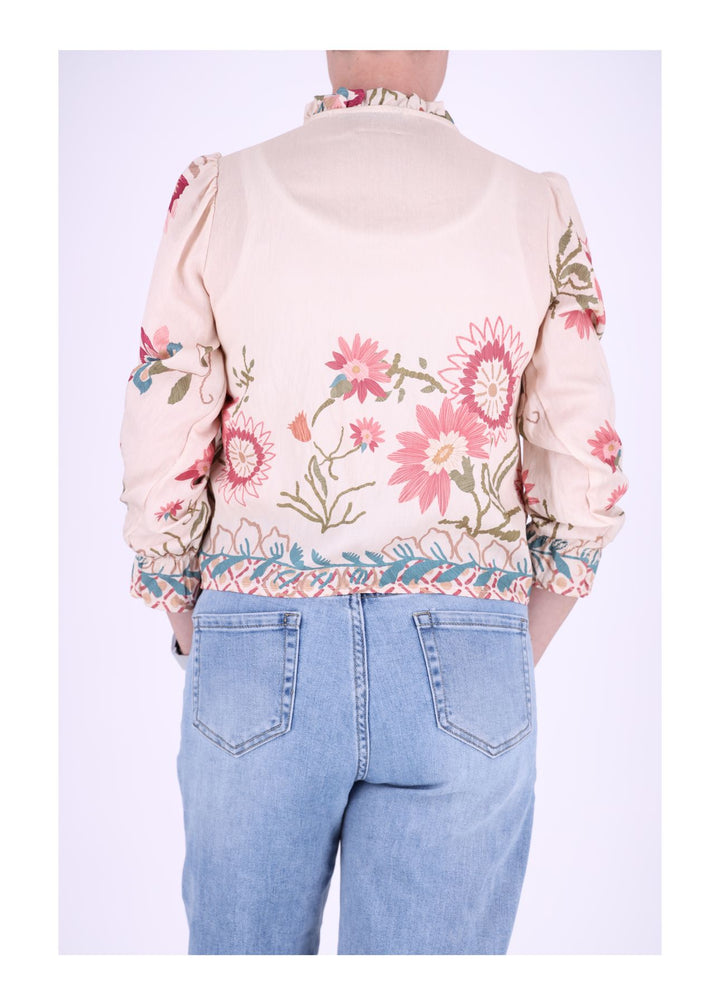 Blusenjacke zum binden Print