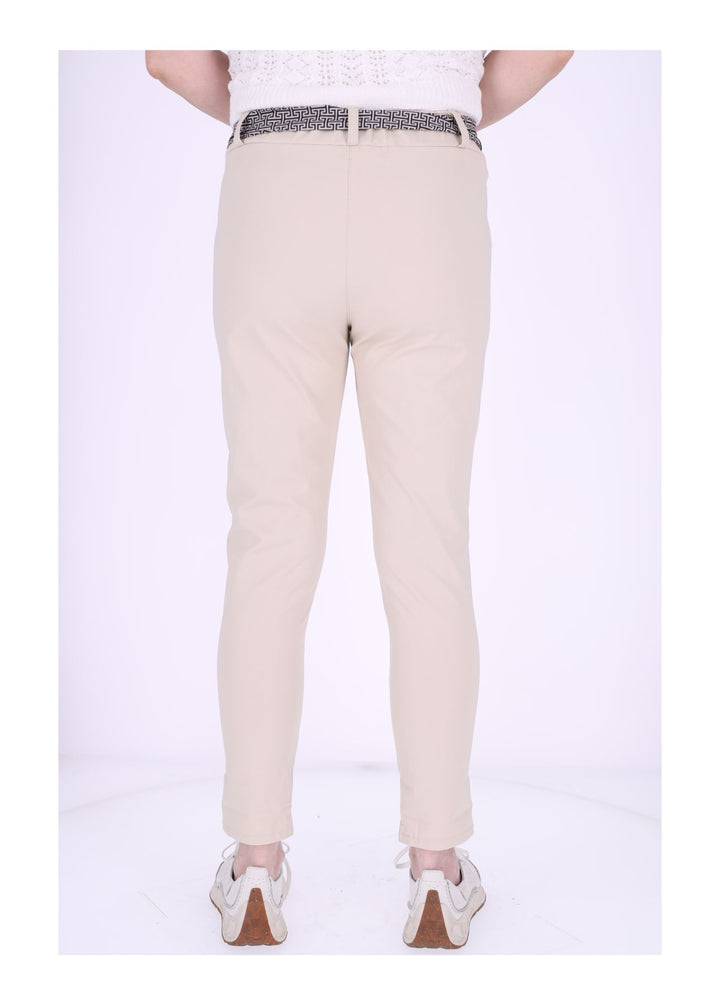 Damen Hose Splash of Color mit Gürtel