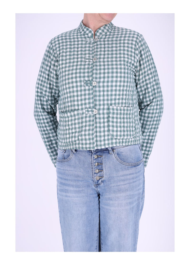 Damen Sweatjacke Stepp kleines Karo