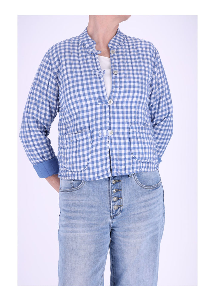 Damen Sweatjacke Stepp kleines Karo