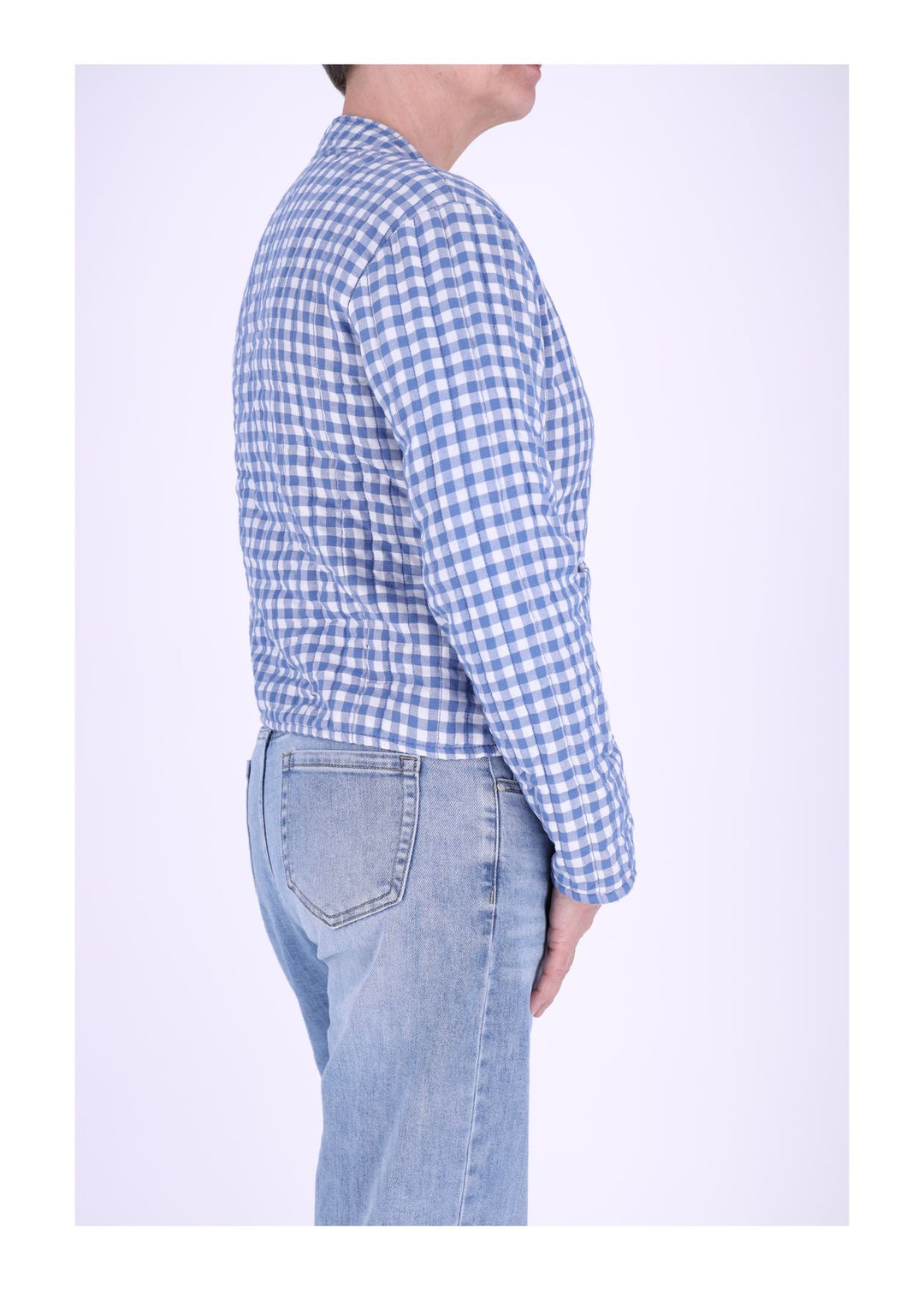 Damen Sweatjacke Stepp kleines Karo