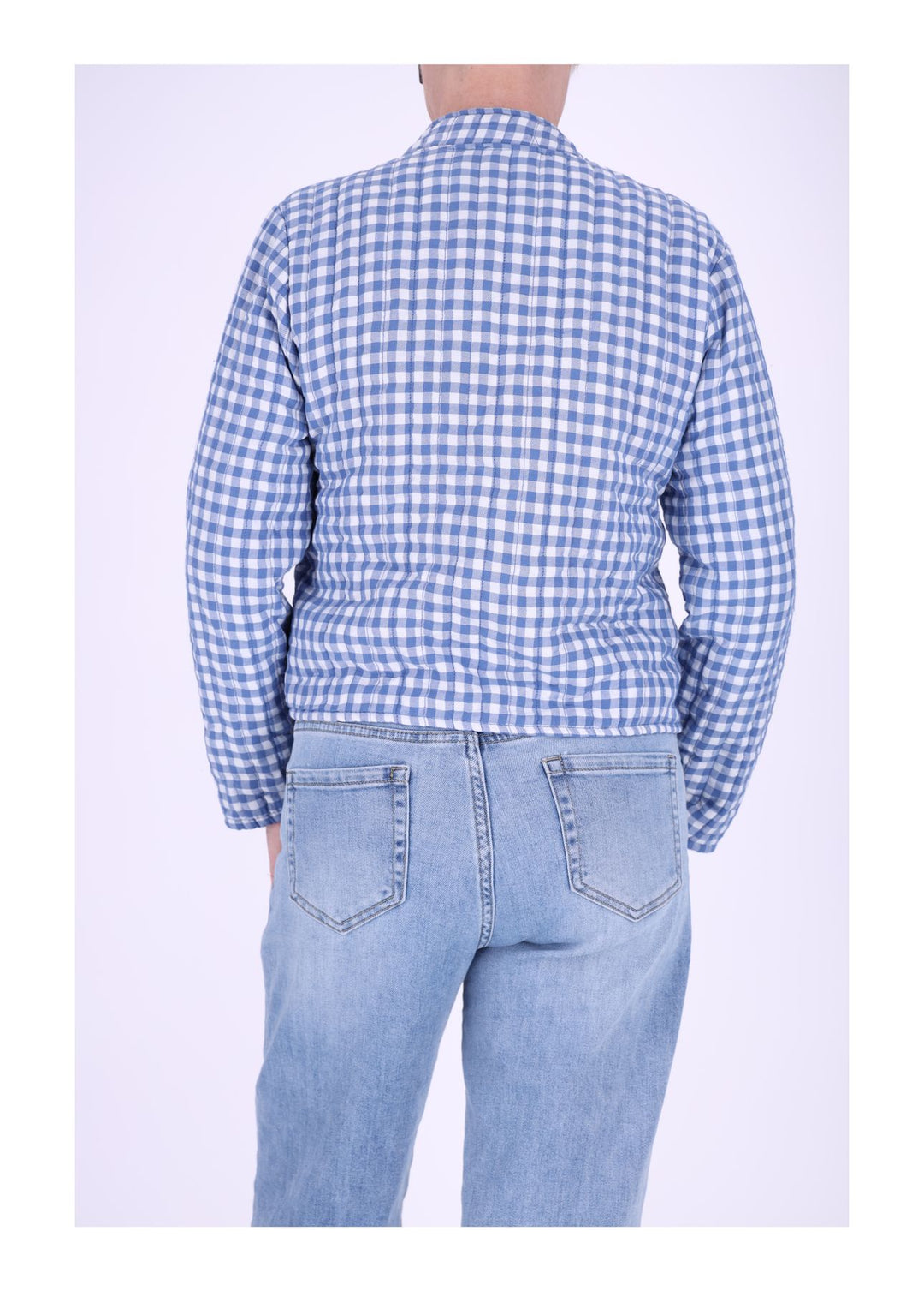 Damen Sweatjacke Stepp kleines Karo