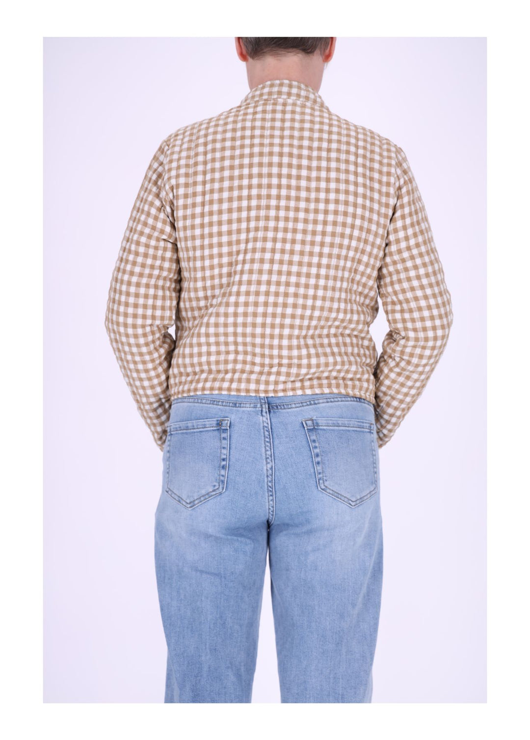 Damen Sweatjacke Stepp kleines Karo