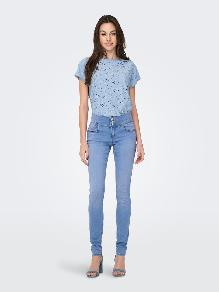 Damen ONLSMILLA S/S TOP JRS NOOS