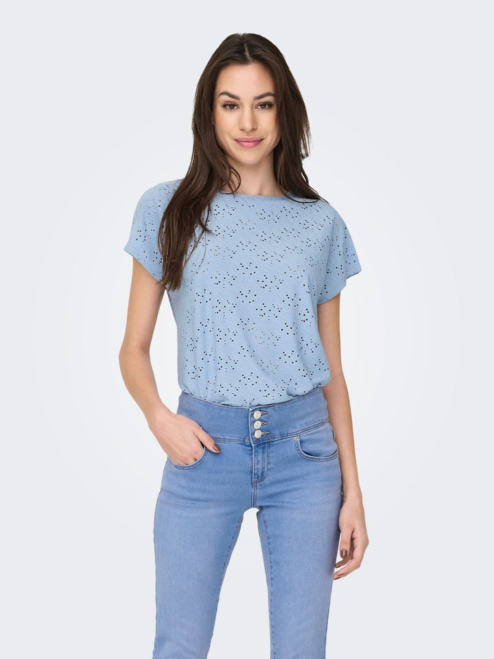 Damen ONLSMILLA S/S TOP JRS NOOS