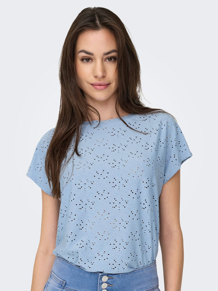 Damen ONLSMILLA S/S TOP JRS NOOS
