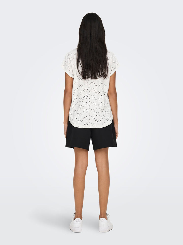 Damen ONLSMILLA S/S TOP NOOS JRS