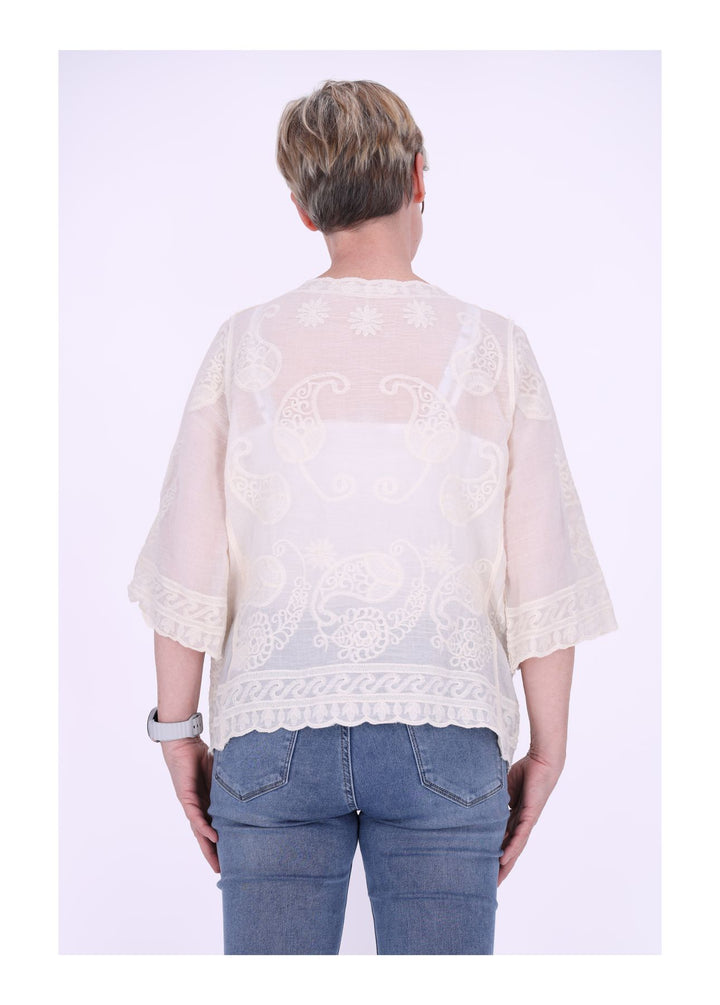 T-Shirt Damen Stickerei