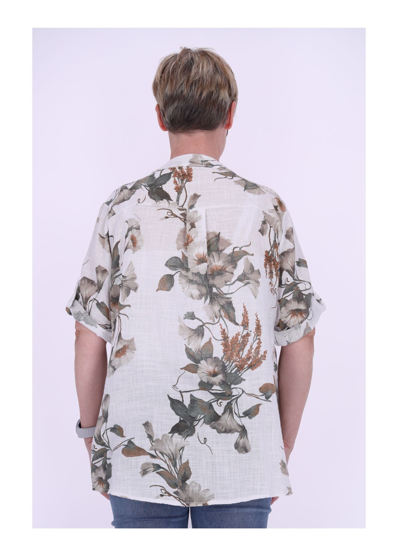 Damen Blusenshirt 1/2 Arm mit Print