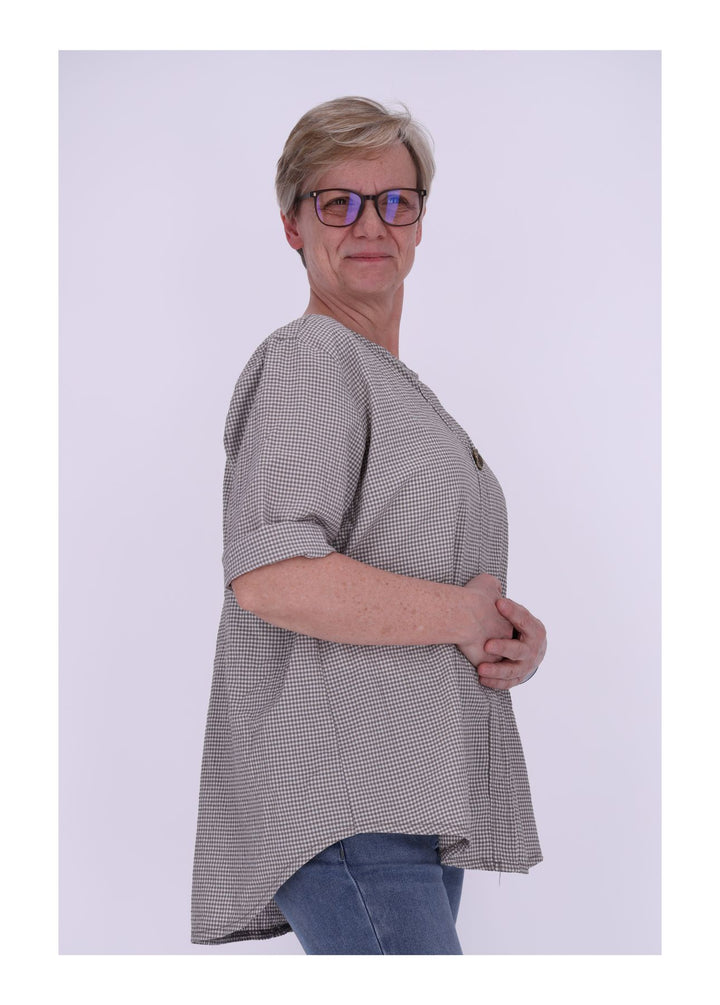 Splash of Color Damen Blusenshirt Karo