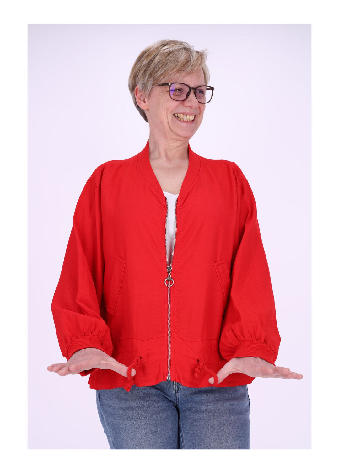 Damen Blousonjacke uni