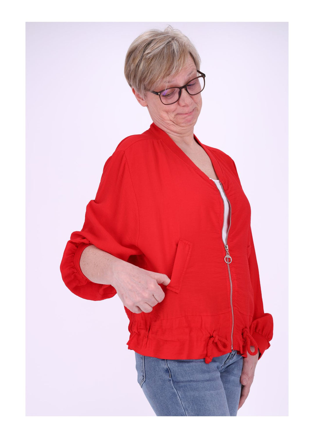 Damen Blousonjacke uni