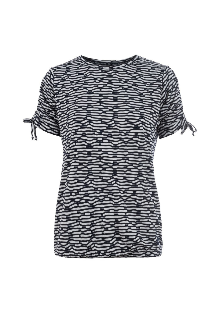 SOQUESTO Damen T-Shirt mit Schleifen
