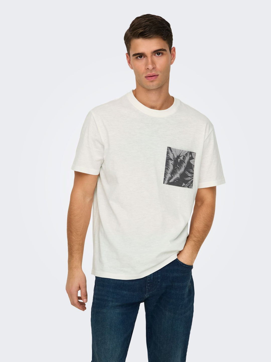 Herren ONSPERRY LIFE REG LEAF SS POCKETTEE