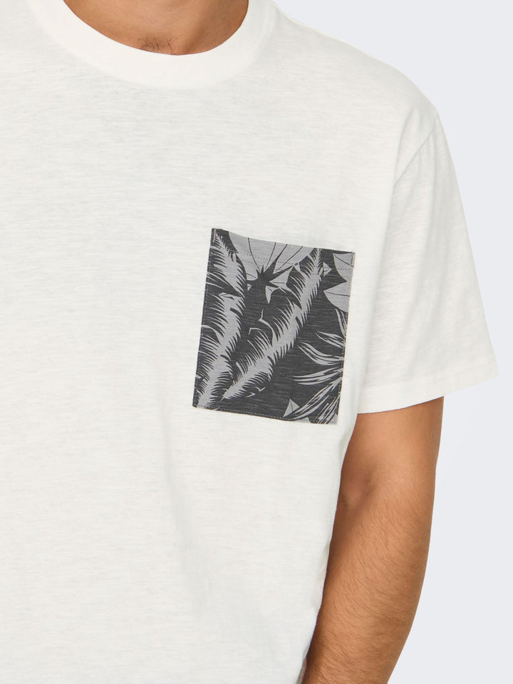 Herren ONSPERRY LIFE REG LEAF SS POCKETTEE