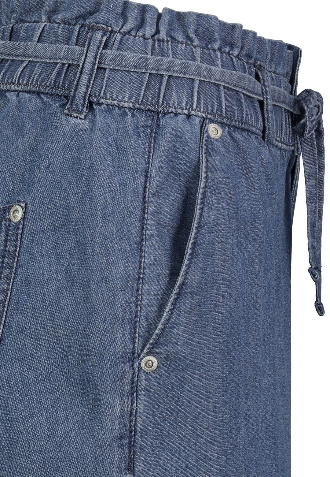 Damen DOB light Denim Bermuda,Paperbag St