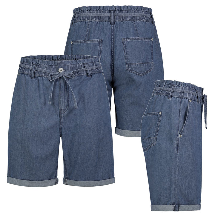 Damen DOB light Denim Bermuda,Paperbag St