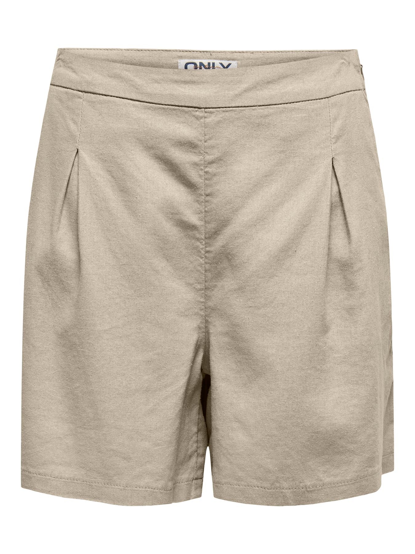 Damen ONLCARO HW LINEN BL PLEAT SHORTS CC