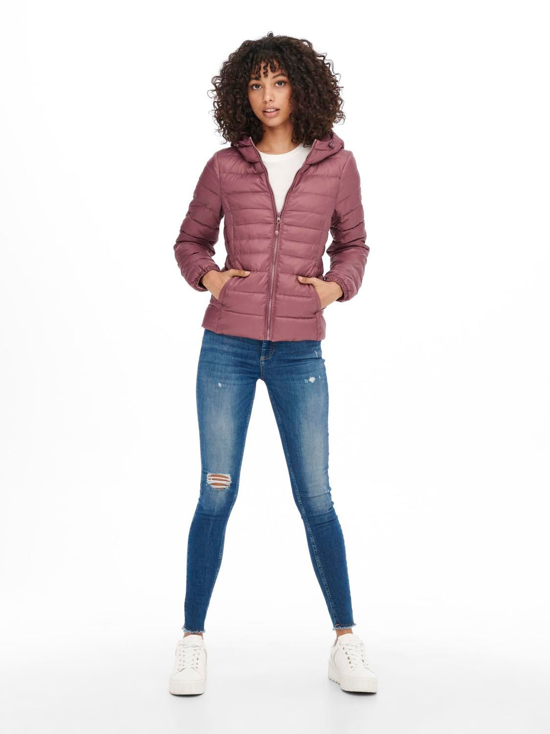 Damen ONLTAHOE HOOD JACKET OTW NOOS Rose Brown