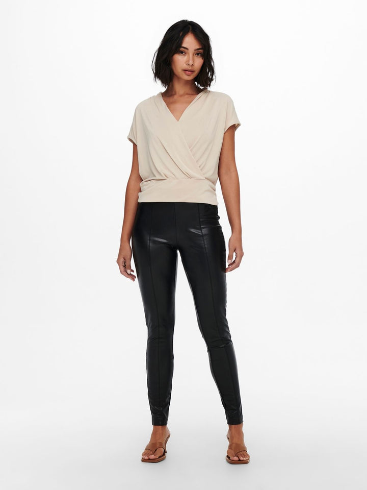 Damen ONLJESSIE FAUXLEATHER LEGGING OTW NOOS