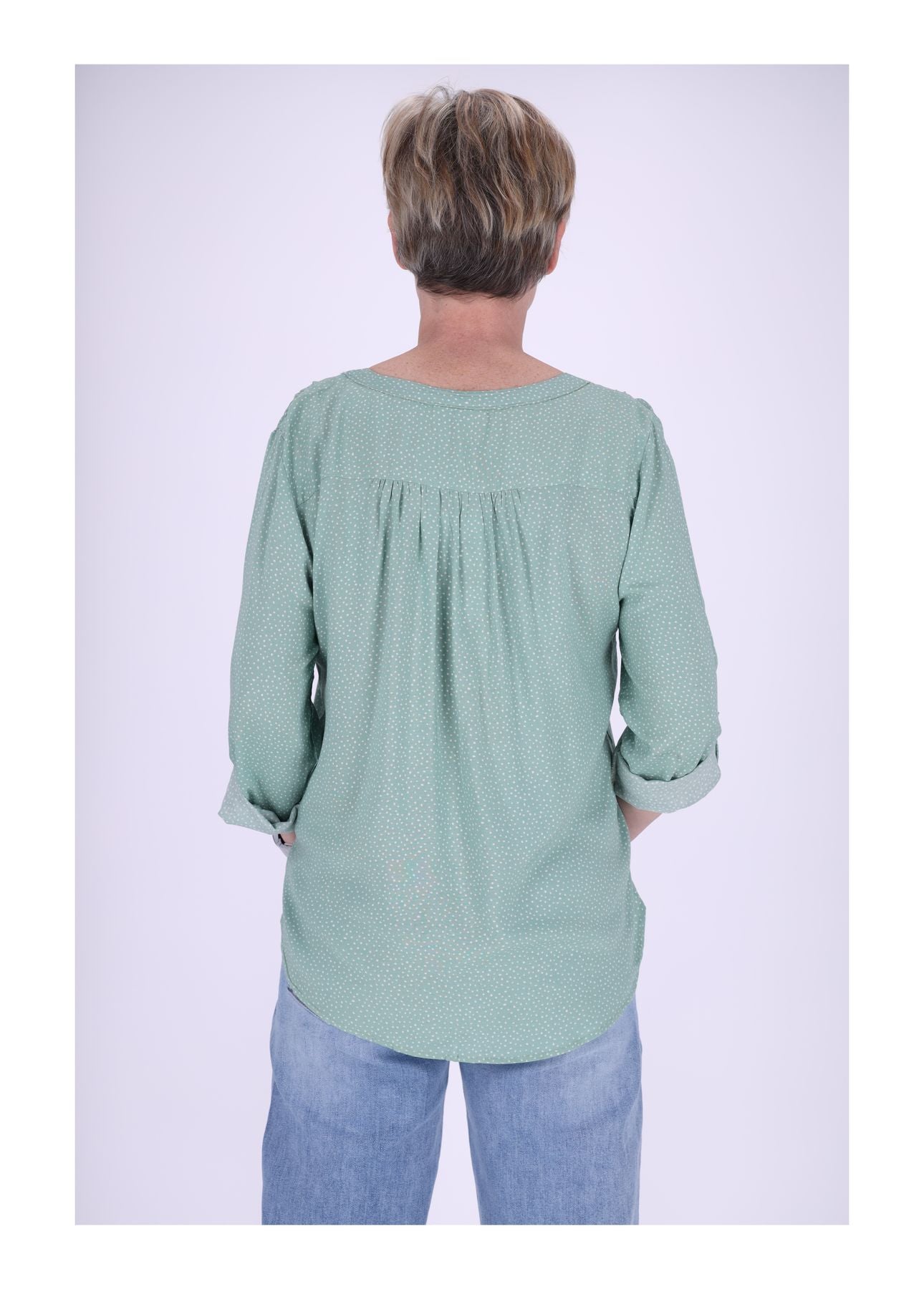 Schlupfbluse Punkte-Print