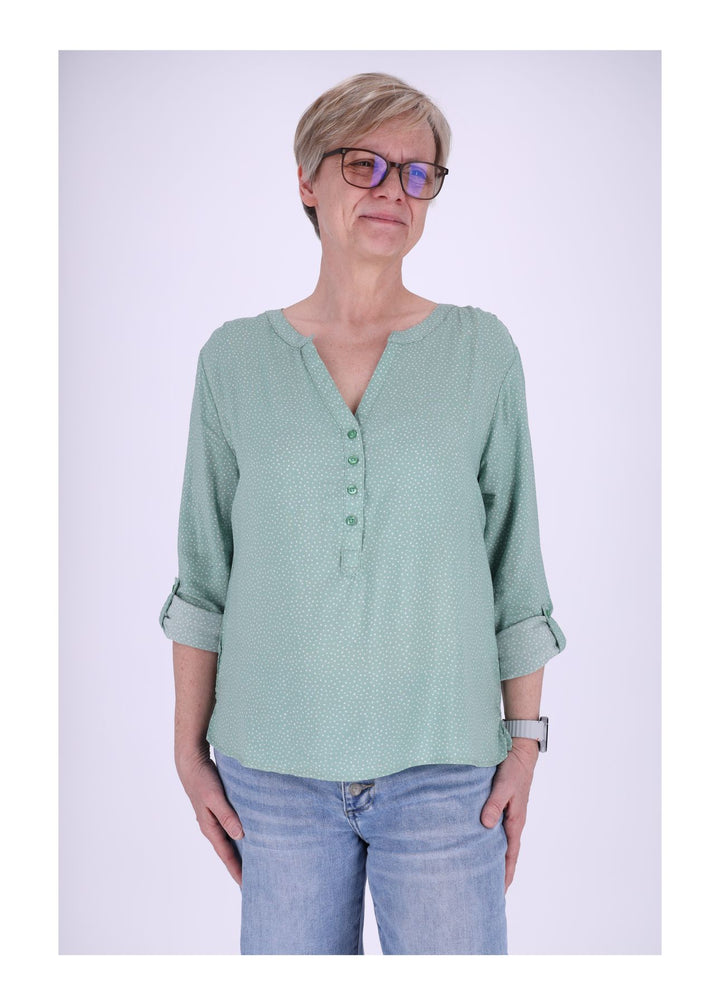 Schlupfbluse Punkte-Print