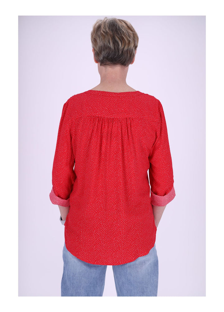 Schlupfbluse Punkte-Print
