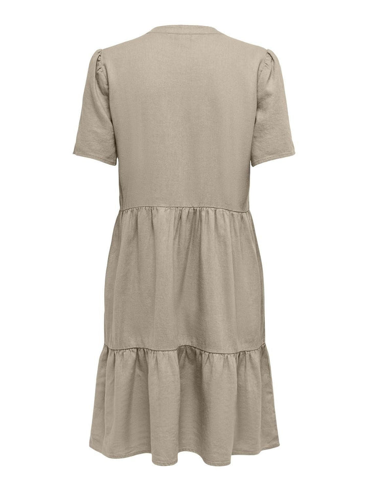 ONLY Glockenkleid mit V-Ausschnitt